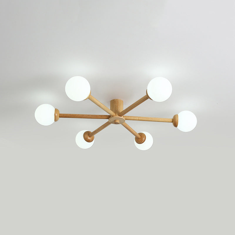 Muto Ceiling Light, Dimmable 6/8 Head - Lamp Copper