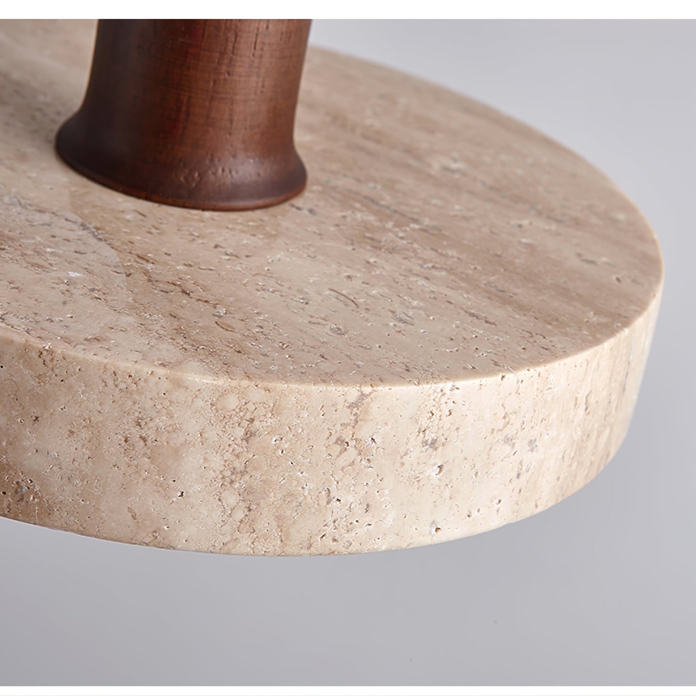 Evvynor Travertine Pendant Light - Lamp Copper