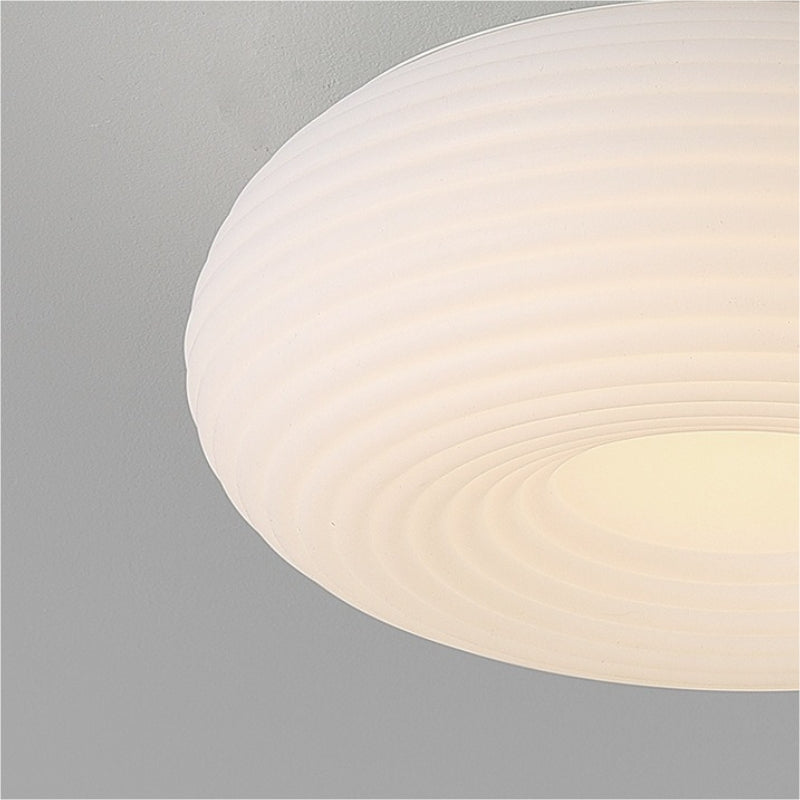 Arisha Flush Mount Ceiling Light Modern, Metal/Acrylic, White, Bedroom - Lamp Copper
