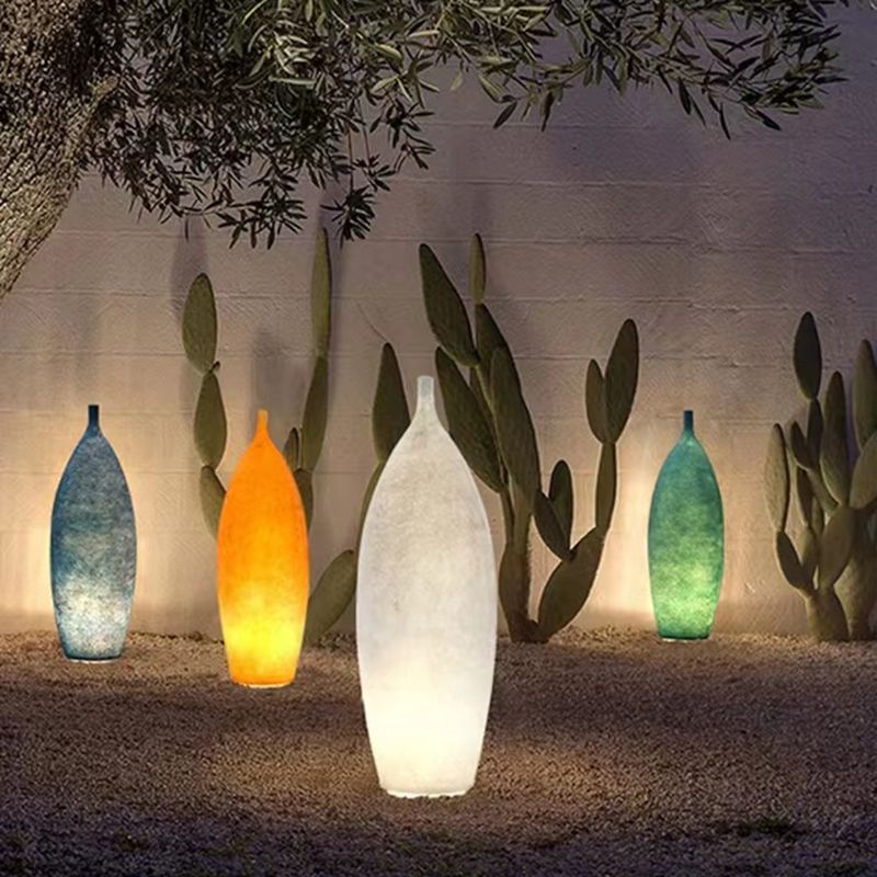 Byers Creative Bottle Resin Floor Lamp, Multi Colors, Hotel - Lamp Copper