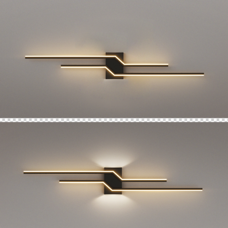 Arisha Minimalist Linear Metal Vanity Wall Light - Lamp Copper