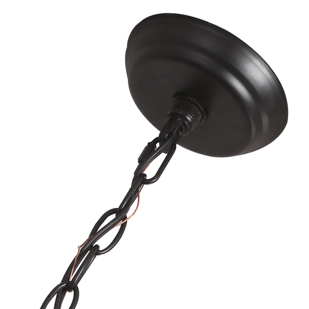 Elvian Industrial Modern Wood Chandelier - Lamp Copper