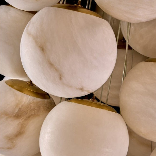 Grapha Alabaster Pendant Light Chandelier - Lamp Copper