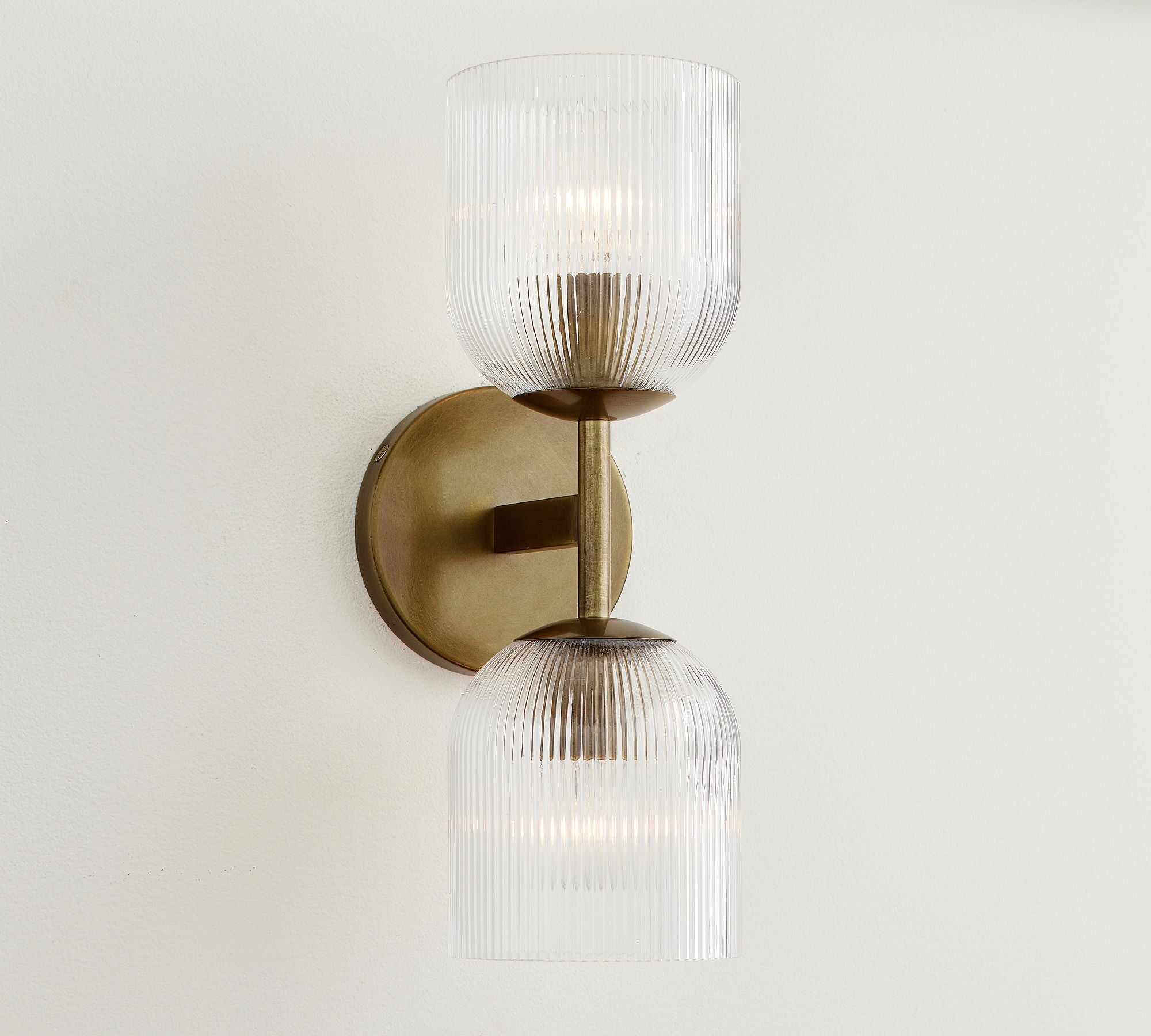 Haze Glass Metal Wall Light