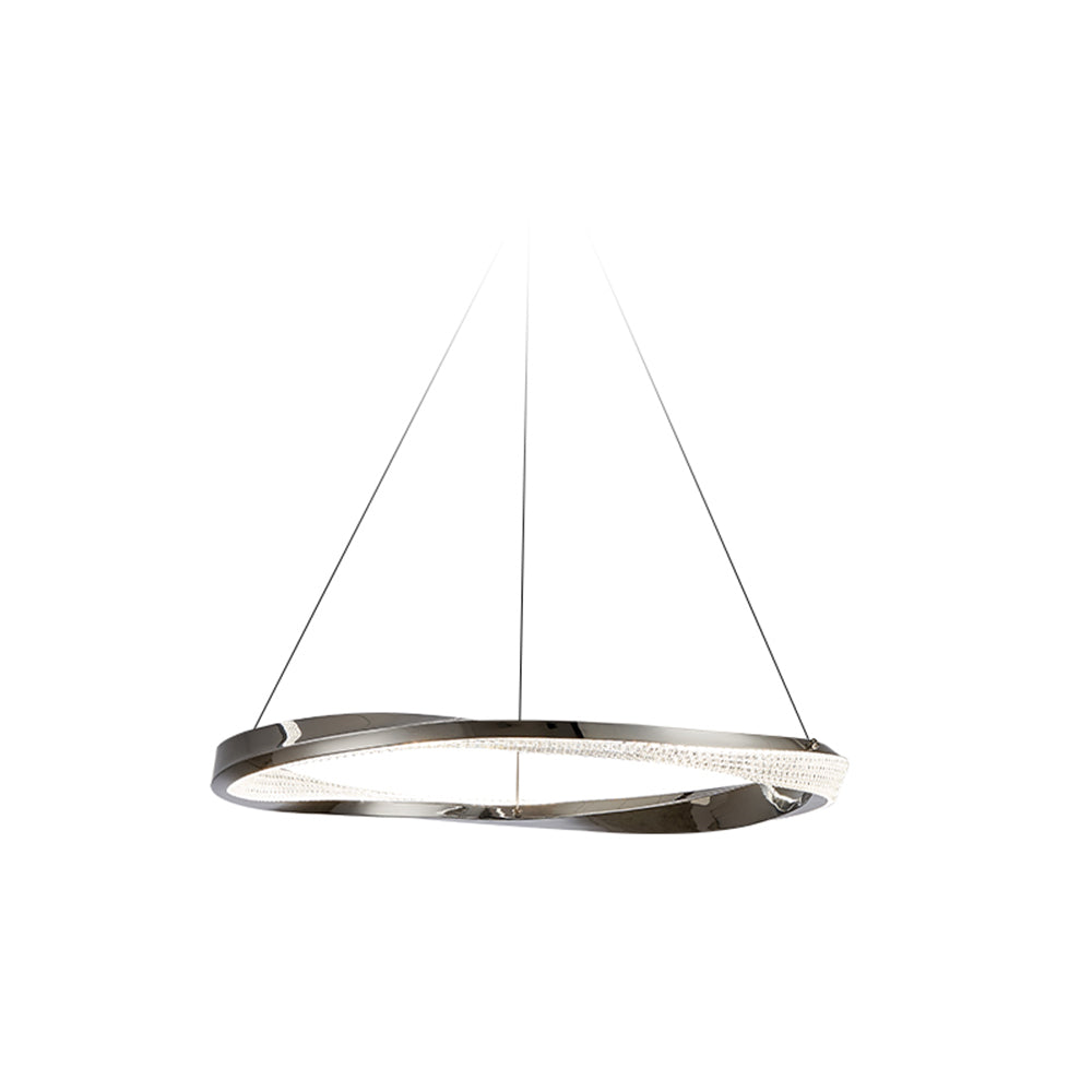 Arisha Minimalist Ring Spiral Shape Pendant Light,Gold - Lamp Copper