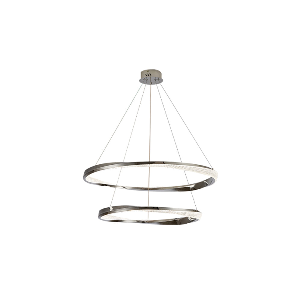 Arisha Minimalist Ring Spiral Shape Pendant Light,Gold - Lamp Copper