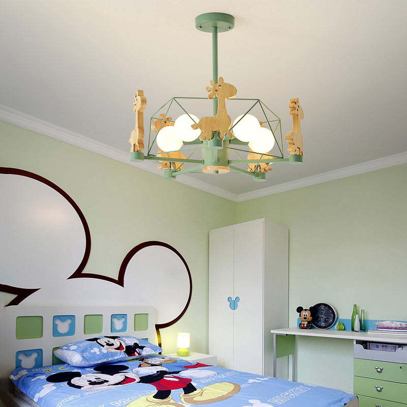 Arisha Giraffes LED Flush Mount Ceiling Light - Lamp Copper