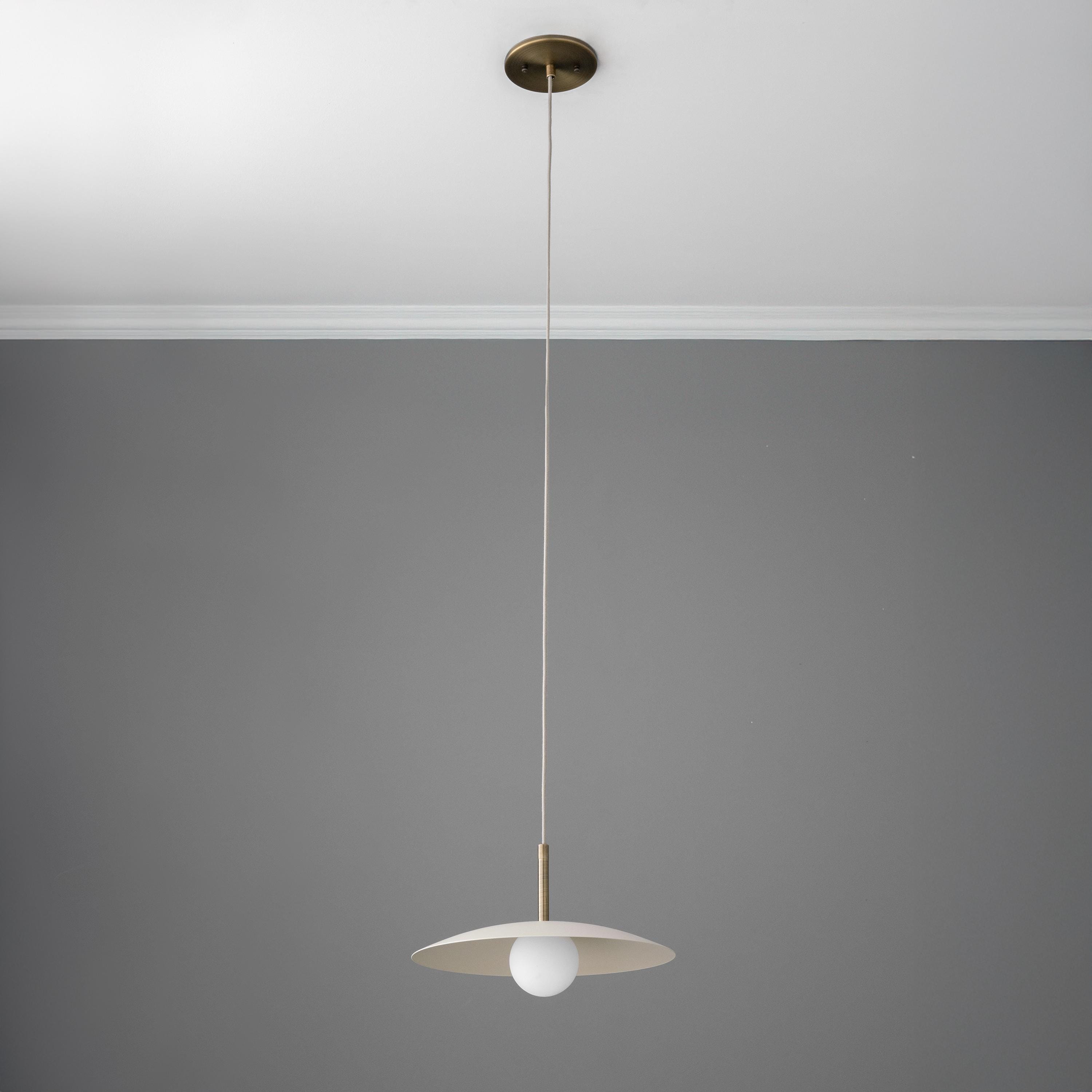 Disc Pendant Light Brass