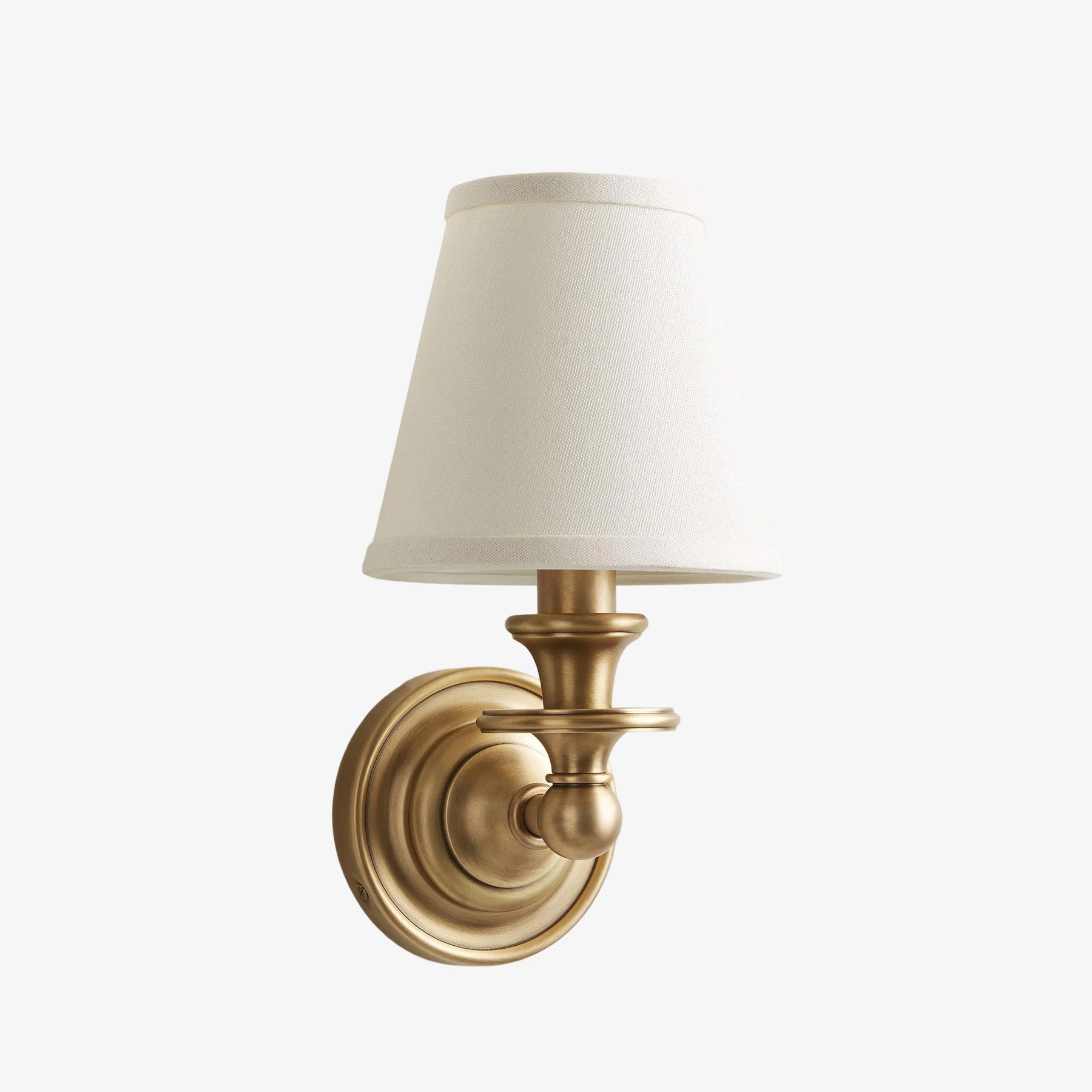 Elite White Fabric Wall Sconce Contemporary Bathrooms