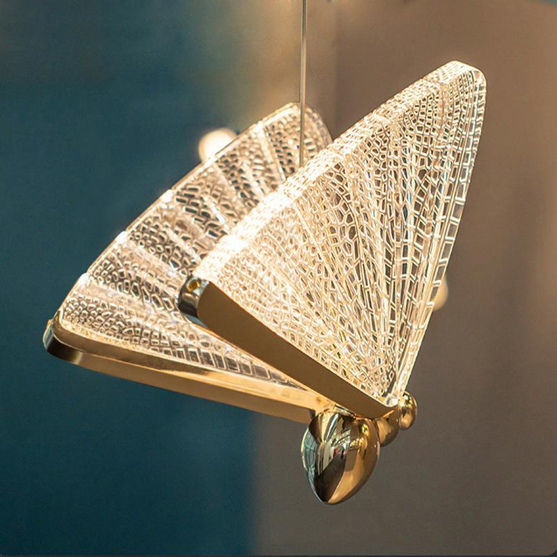 Arisha Art Deco Butterfly Pendant Light, 2 Color - Lamp Copper