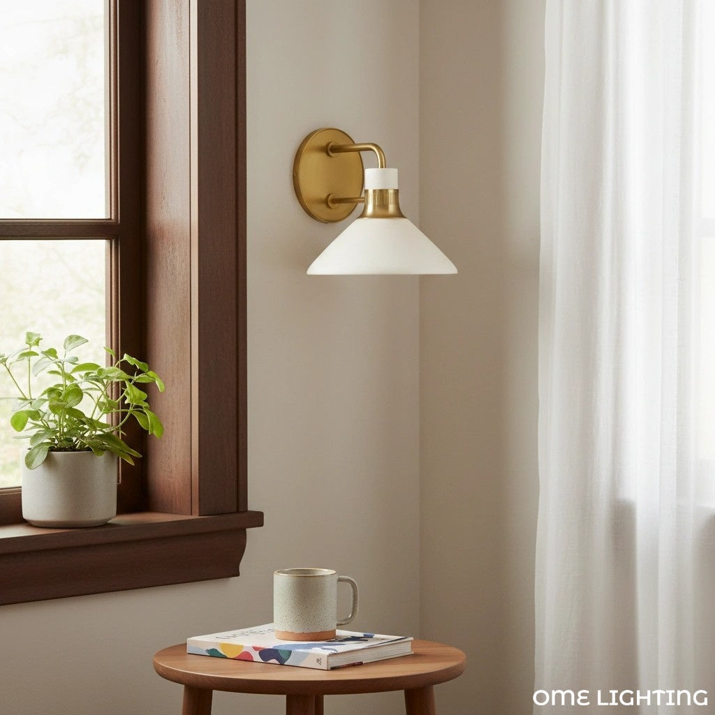 Tallow  Wall Lights for Living Room   Porcelain Sconce