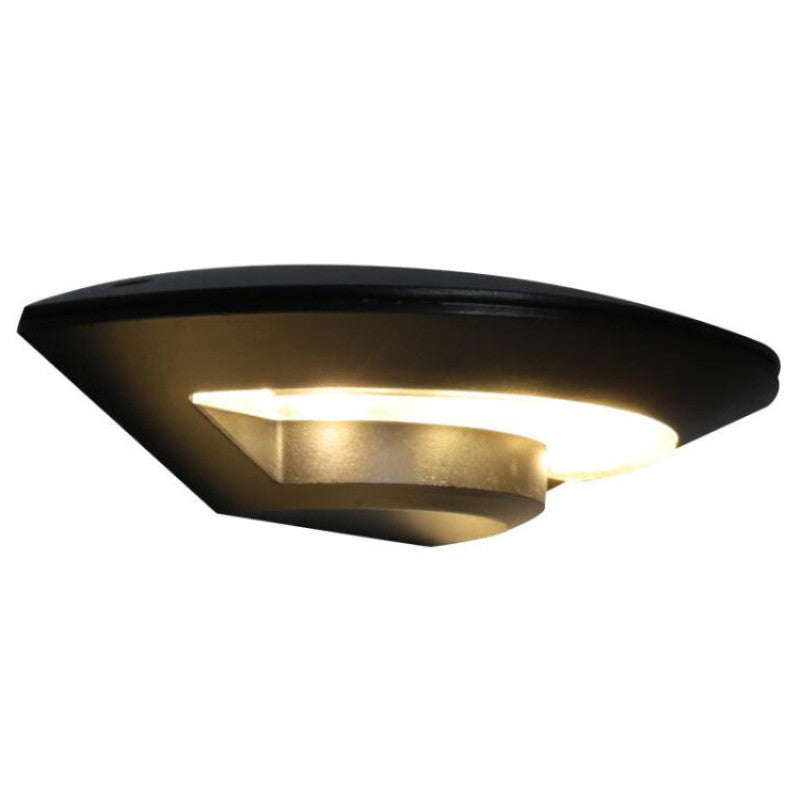 Ray Wall Lamp Flying Saucer, Metal LED, Black, Outdoor - Lamp Copper