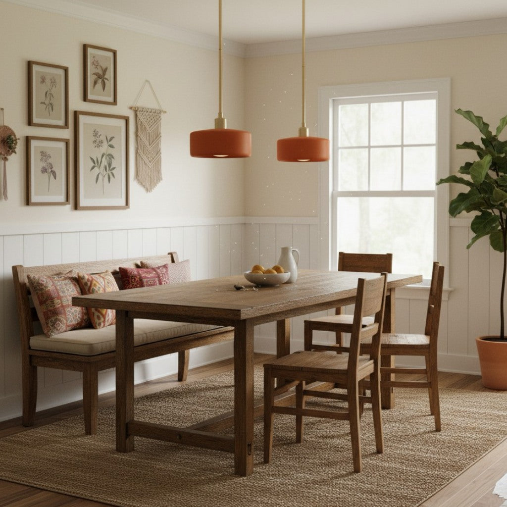Kiln Single Pendant Lights for Kitchen Porcelain