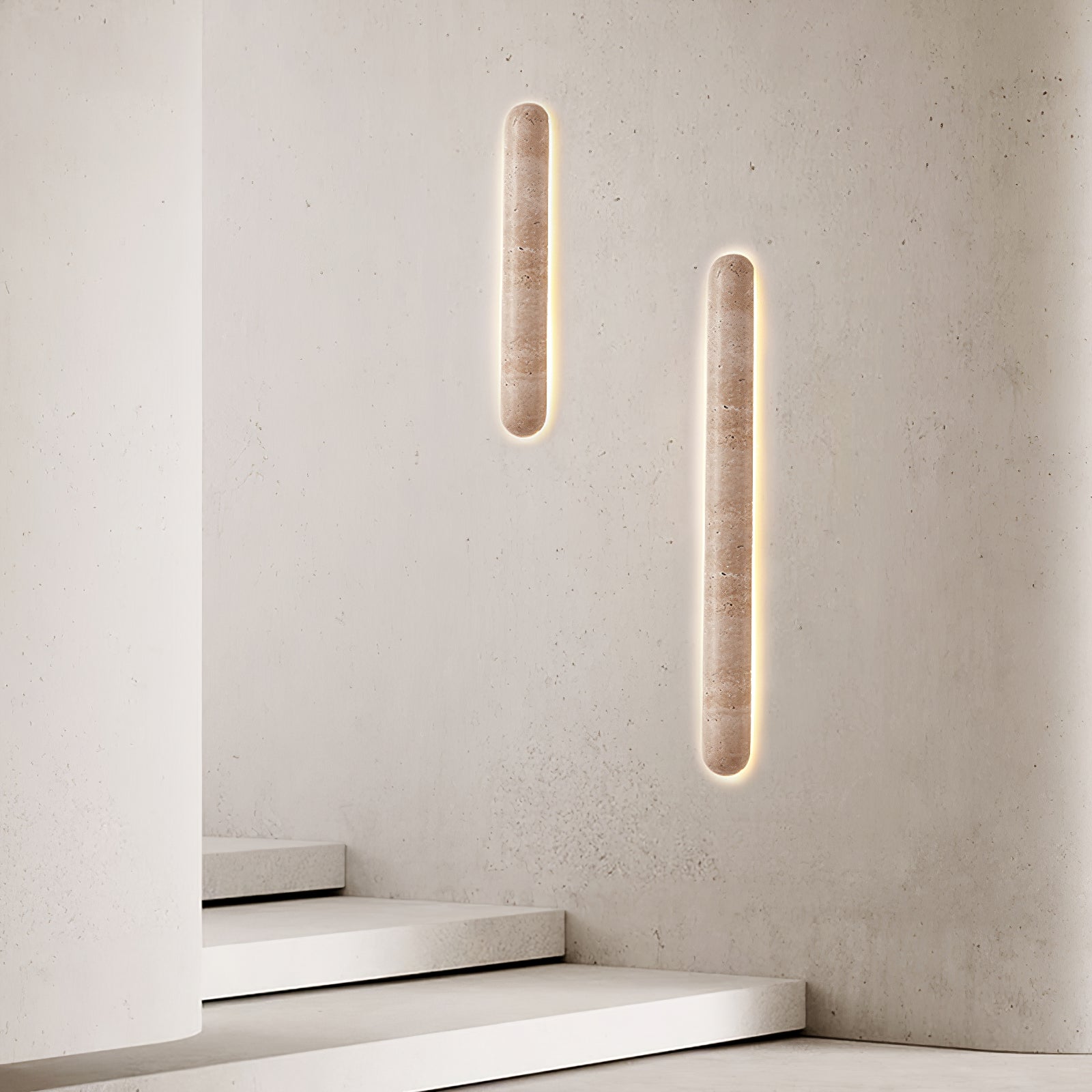 Syveniel Travertine Wall Light - Lamp Copper