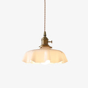 Civen Farmhouse Ruffled Pendant Light - Lamp Copper