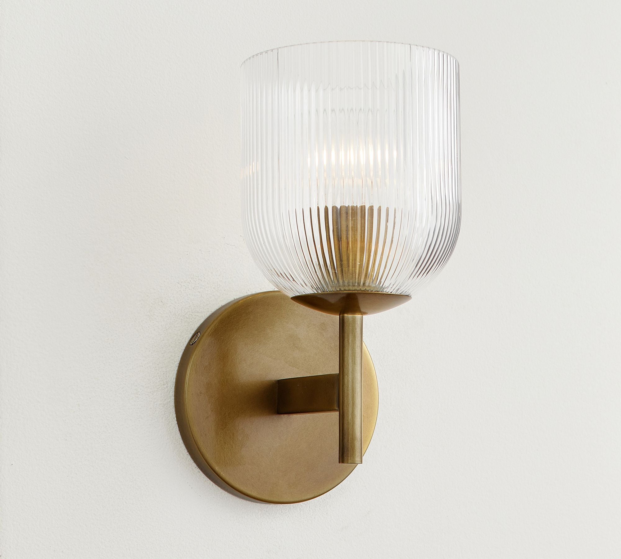 Haze Glass Metal Wall Light