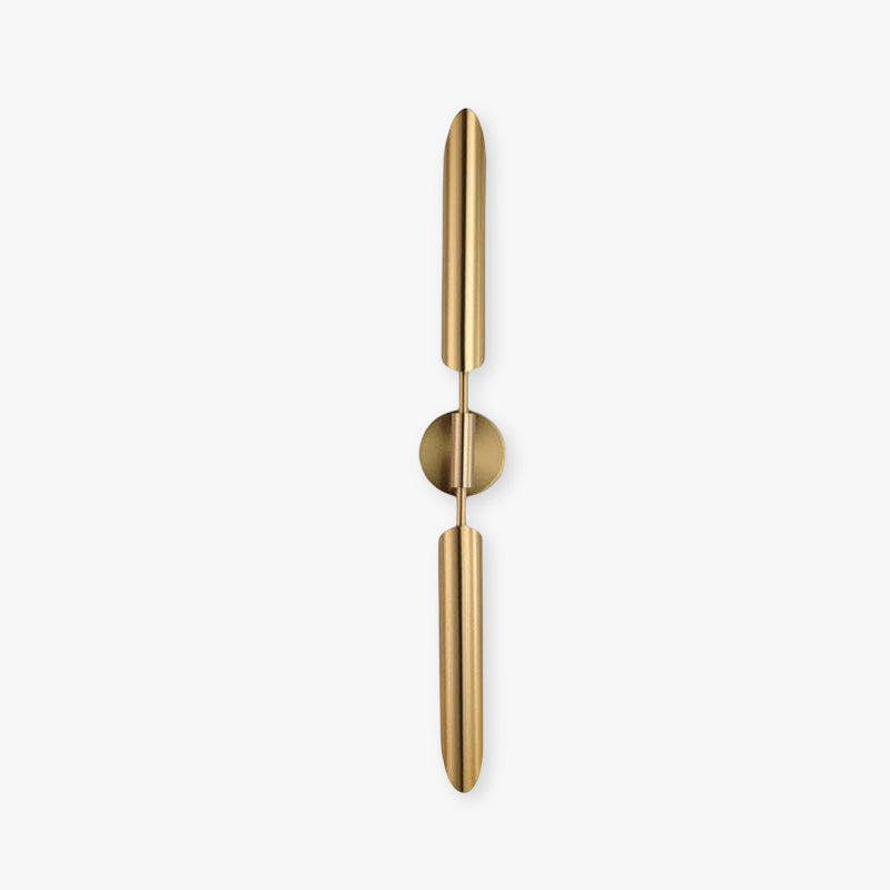 Phira Luxury Double-head Golden Scabbard Wall Lamp - Lamp Copper