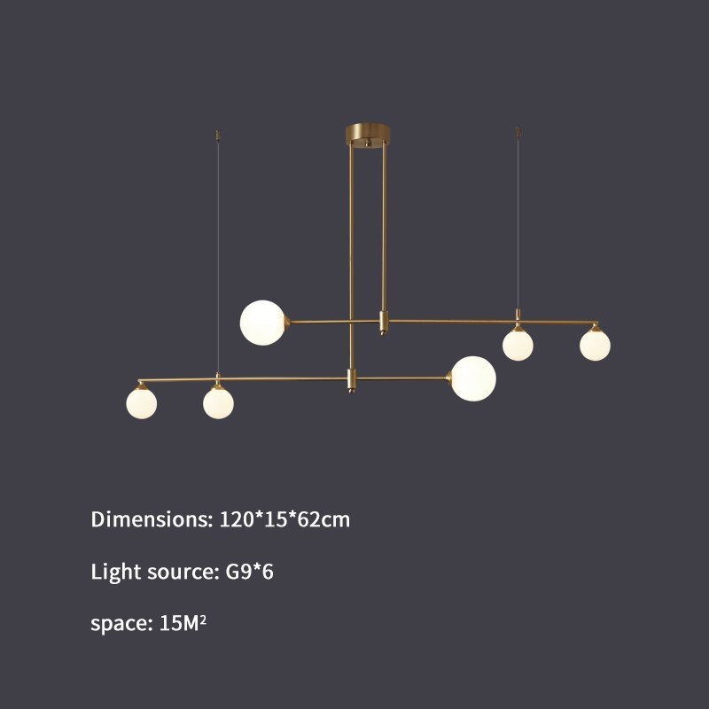 Valentina Modern Golden Bubble Copper Pendant Light - Lamp Copper