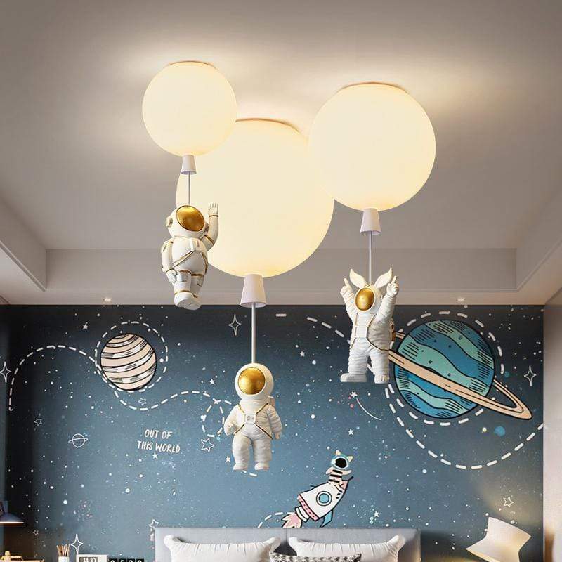 Aria Astronaut Balloon Flush Mount Ceiling Light, L 20/25/30/35cm - Lamp Copper