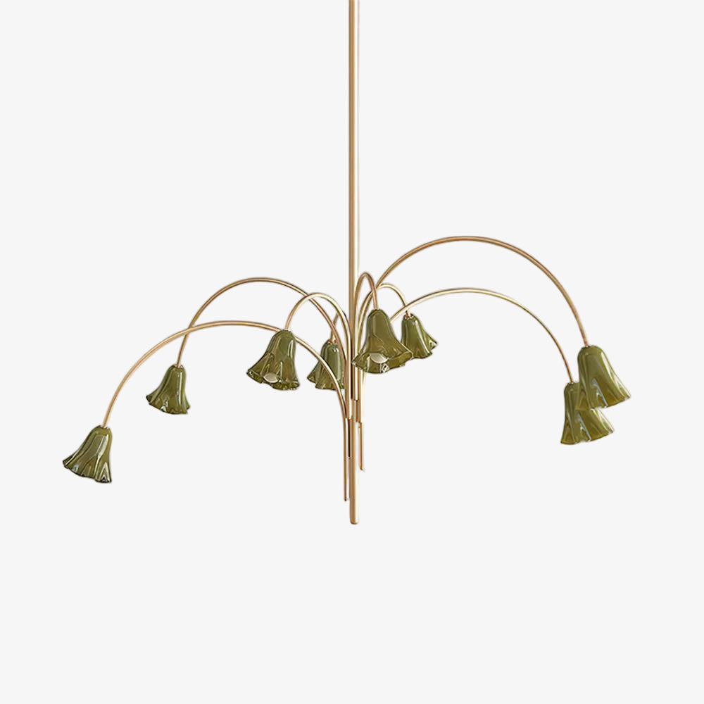 Musa Arched Arm Floral Chandelier Romantic Bedroom