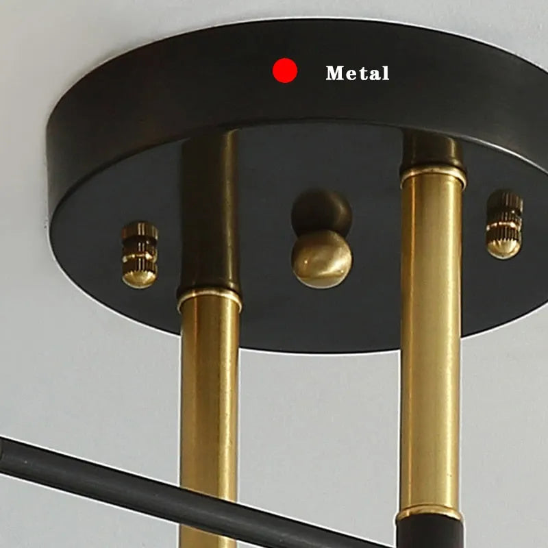 Valentina Flush Mount Ceiling Light Globe Modern, Metal/Glass - Lamp Copper