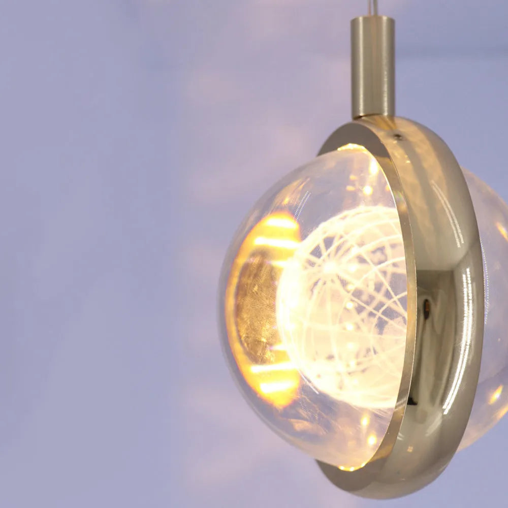 Kristy Morden Spherical Metal Pendant Light, Gold - Lamp Copper