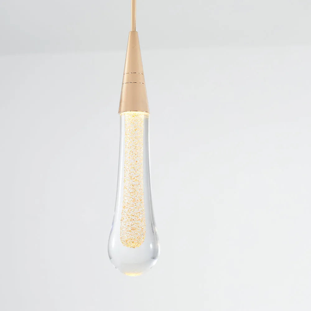 Teardrop Gold Pendant Light - Lamp Copper