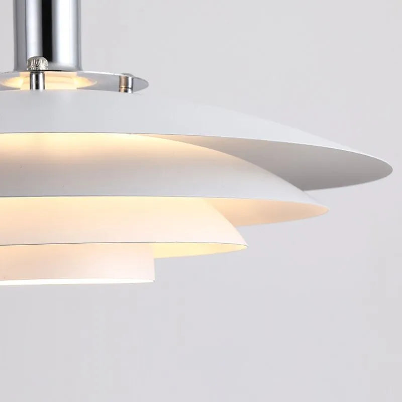 Nylo Contemporary Minimalist Frisbee Shaped Metal Pendant Light - Lamp Copper