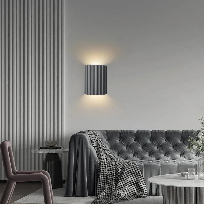 Cora Semi-cylindrical Resin Wall Lamp - Lamp Copper