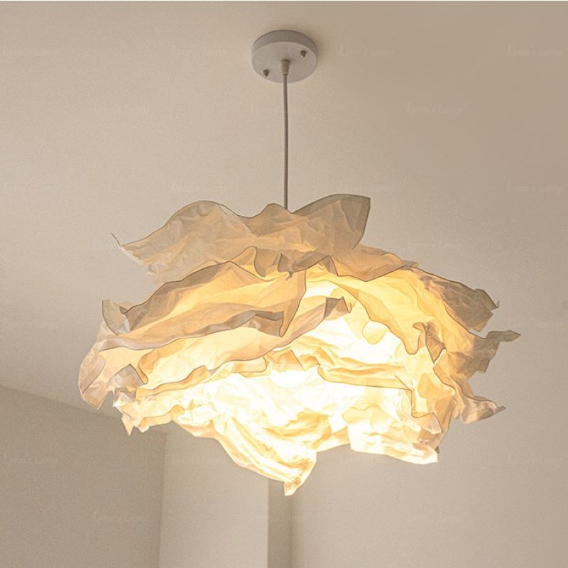Ritta Pendant Light Wabi-sabi Cloud Paper - Lamp Copper