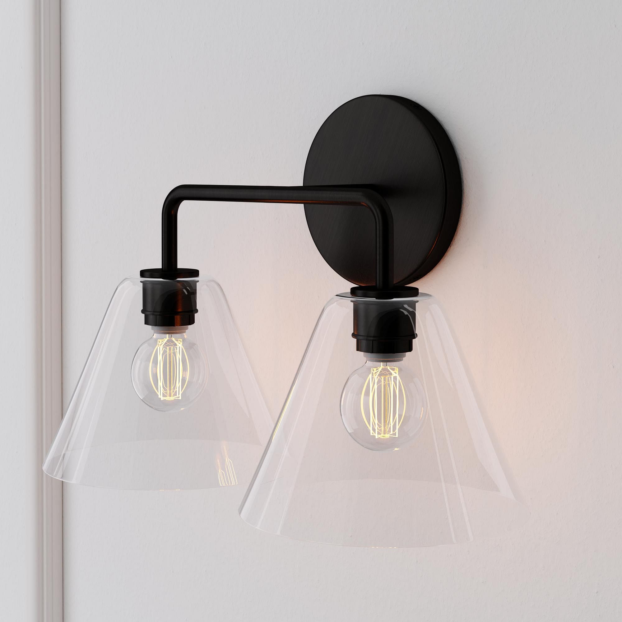 Cone Wall Sconce Milk Glass Living Room