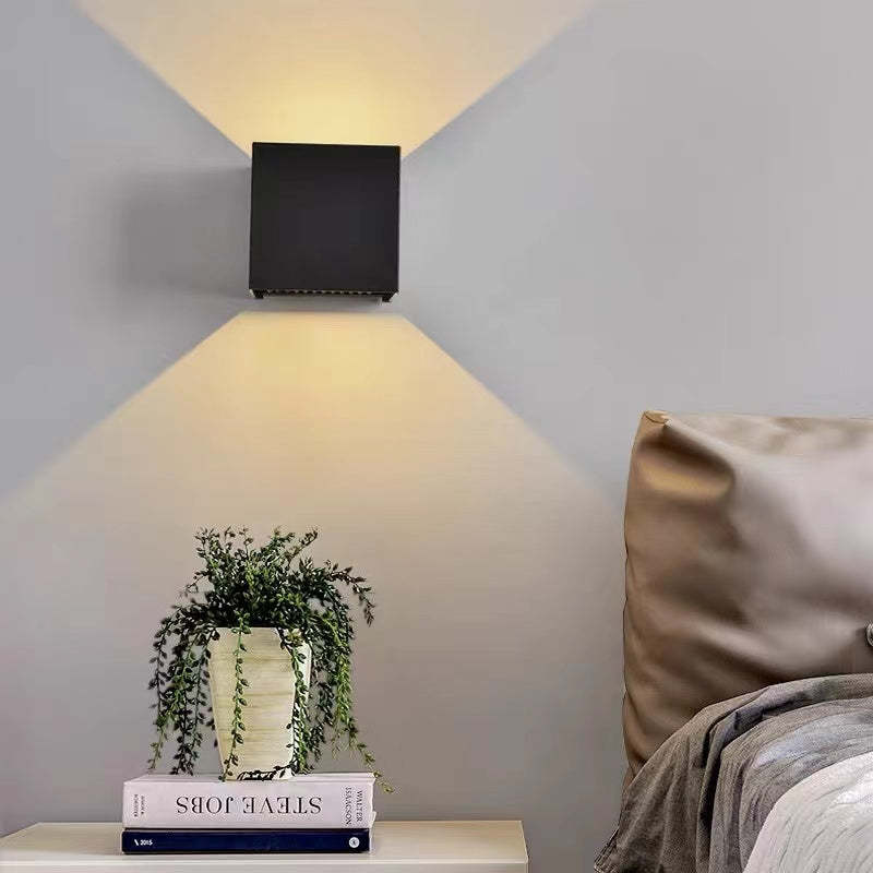 Nexu Modern Adjustable Square Outdoor Wall Lamp LED - Lamp Copper
