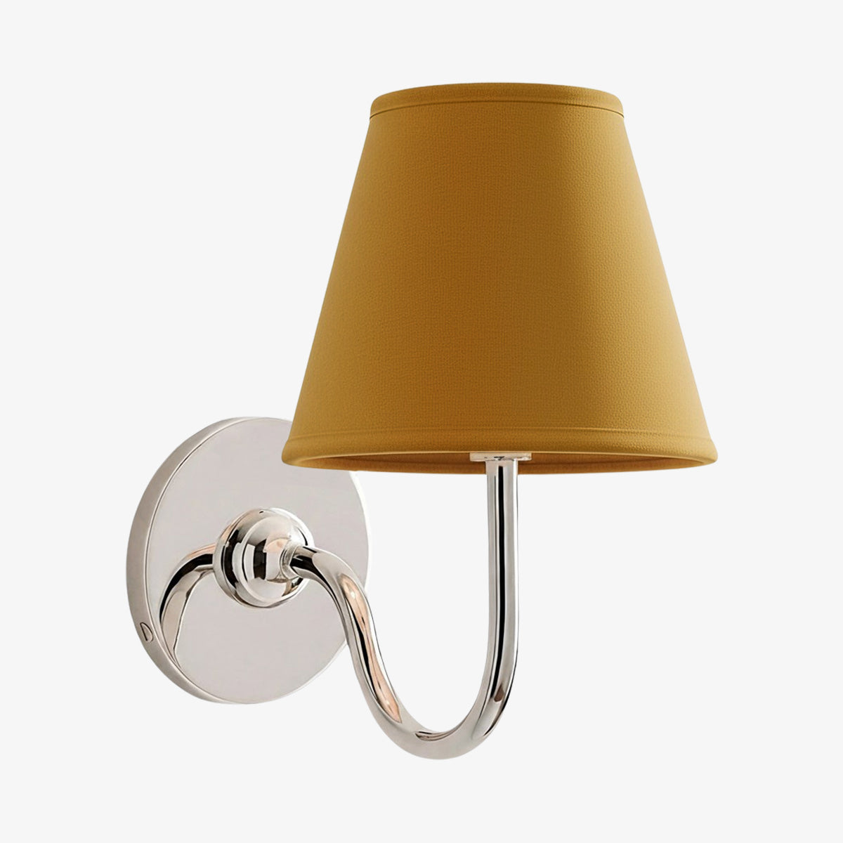 Grace Brass Linen Wall Lamp