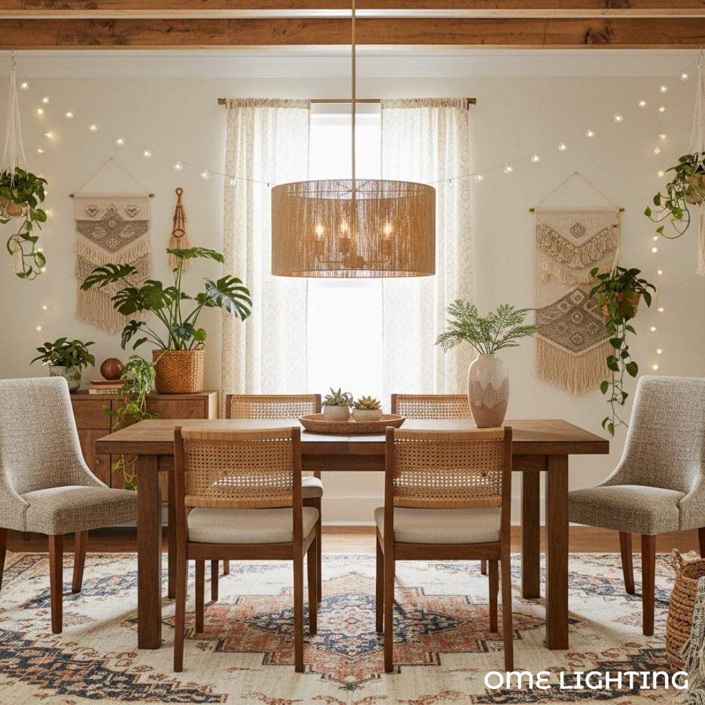 Rowan Drum Brass Pendant Light