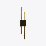 Dune Modern Bar Metal LED Wall Lamp, Black/Gold - Lamp Copper