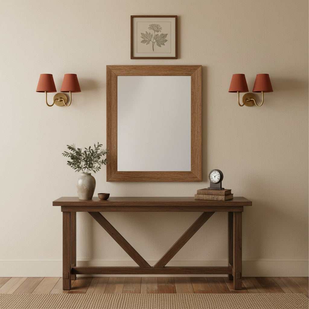 Grace Brass Linen Wall Lamp