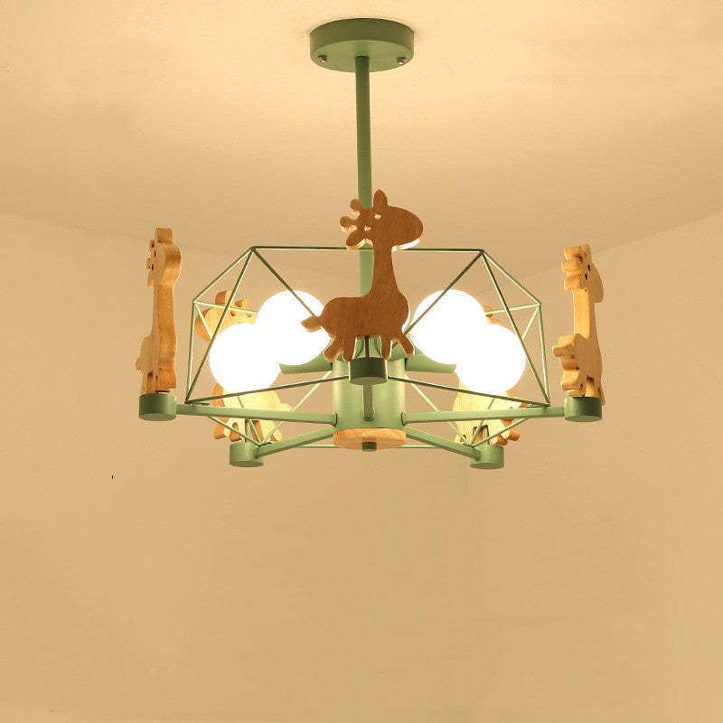 Arisha Giraffes LED Flush Mount Ceiling Light - Lamp Copper