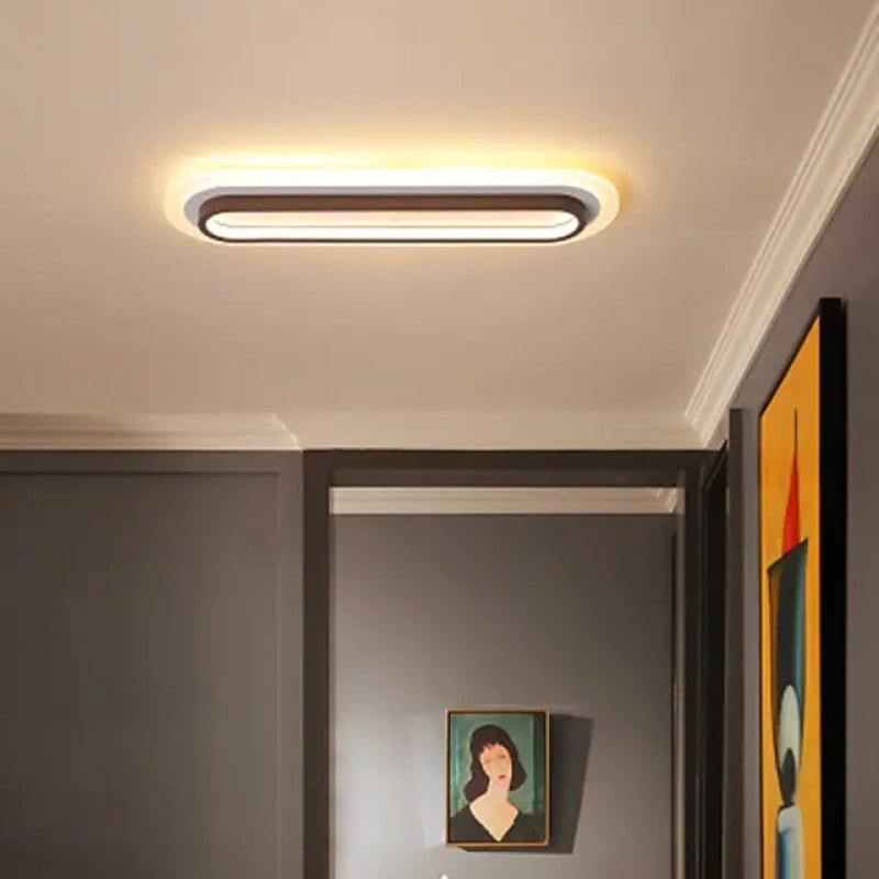 Arisha Modern Linear Metal/Acrylic Ceiling Light - Lamp Copper