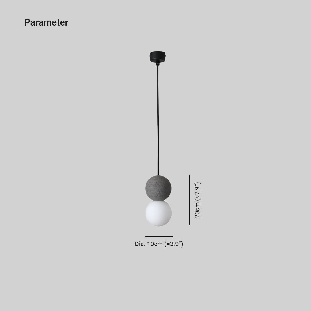 Avi Modern LED Pendant Light Black Metal Bedroom Living Room - Lamp Copper
