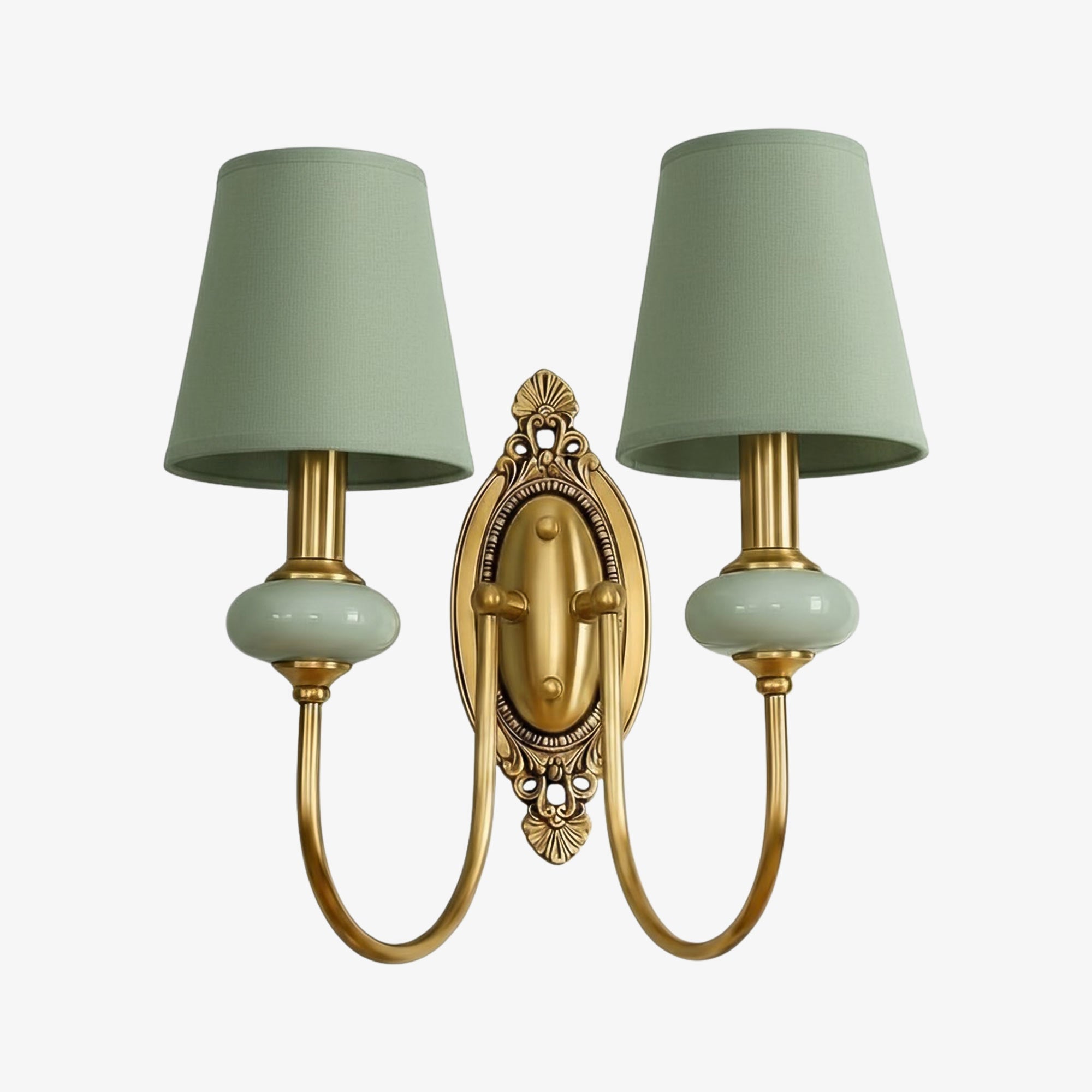 Lodge Wall Lamp Ceramic&Fabric&Metal