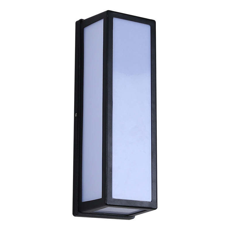 Linae Modern Waterproof Metal Cross Outdoor Wall Lamp, Black - Lamp Copper