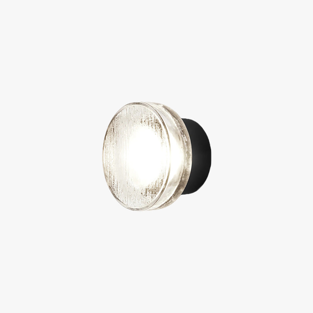 Ray Modern Mini Bubble Metal/Glass Outdoor Wall Lamp, Transparent - Lamp Copper