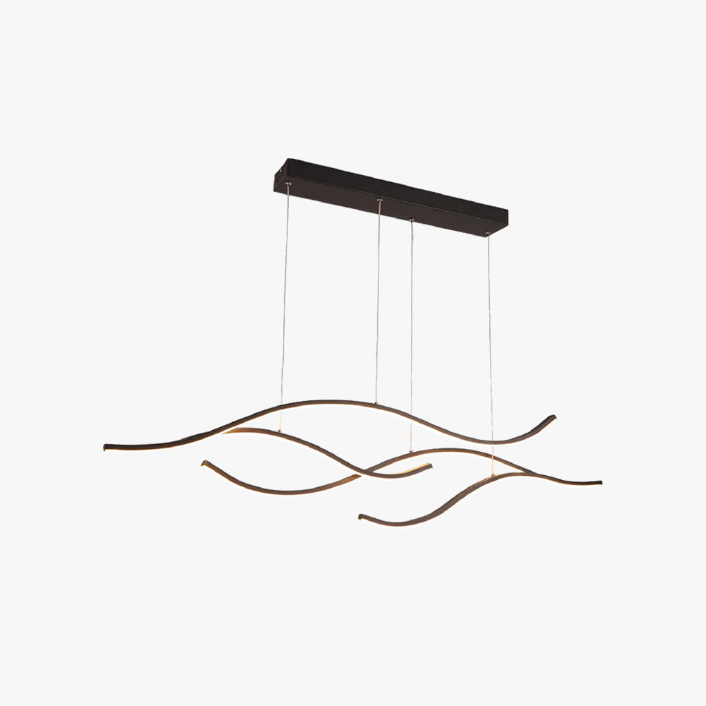Arisha Modern Wave Pendant Light, 2 Colour - Lamp Copper