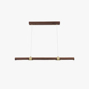 Muto Modern Minimalist Pendant Light, Metal Water Transfer Wood - Lamp Copper