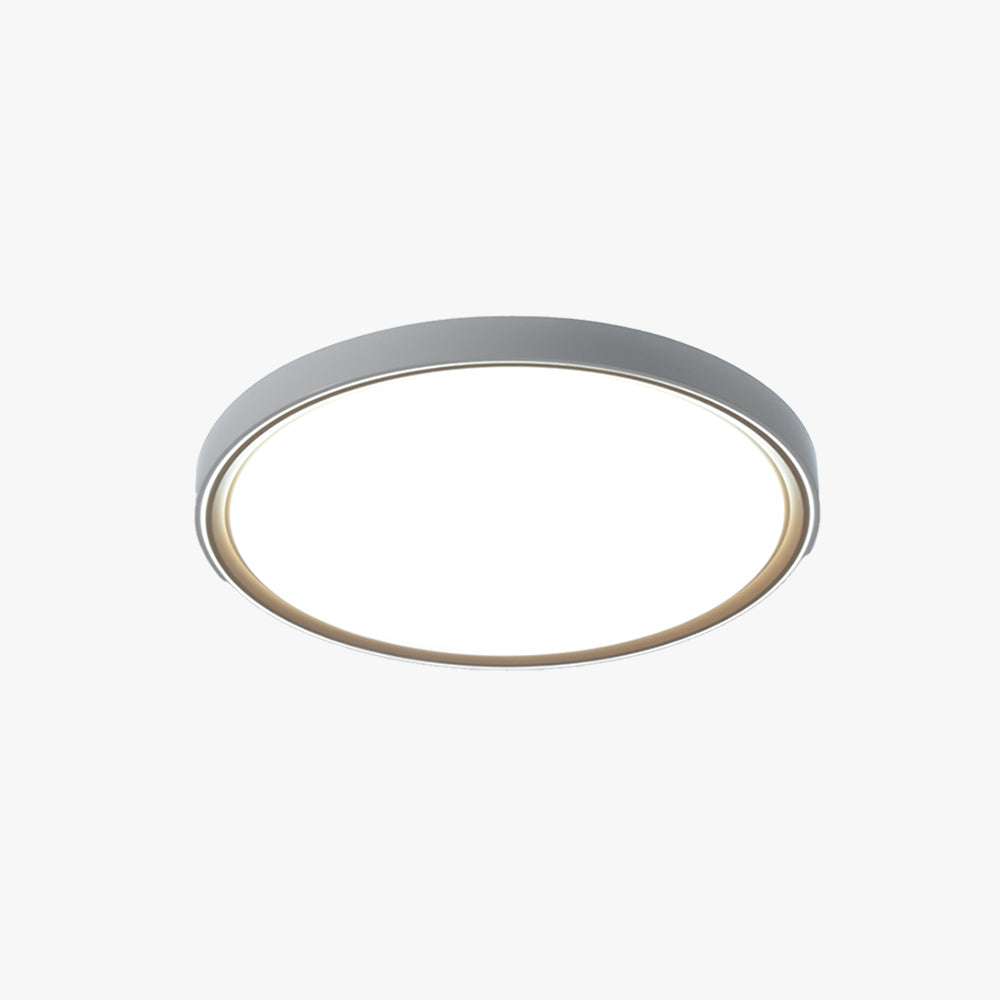 Arisha Minimalist Round/Square Metal/Acrylic Flush Mount Ceiling Light, Gold - Lamp Copper