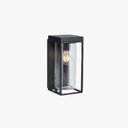 Ray Modern Rectangular Solar Waterproof Glass Outdoor Wall Lamp - Lamp Copper