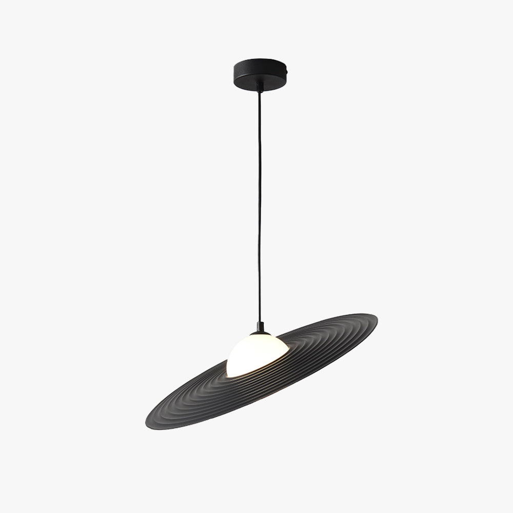 Arisha Minimalist Star Ring Pendant Light,Black/White - Lamp Copper