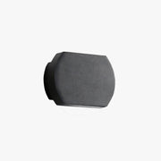 Ray Minimalist Geometric Metal Outdoor Wall Lamp, Black/Grey - Lamp Copper
