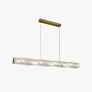 Kristy Crystal Sliver and Gold Pendant Light, Stainless Steel - Lamp Copper