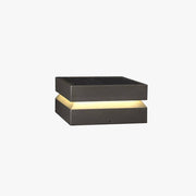Axion Modern Concave Metal Black Outdoor Lamps, Solar - Lamp Copper